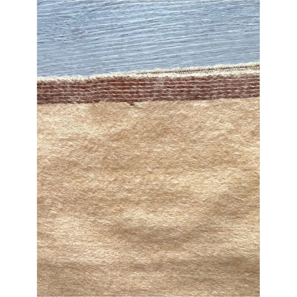 Christian Dior Wool Scarf Beige Fringe Logo Luxury Unisex Winter Wrap